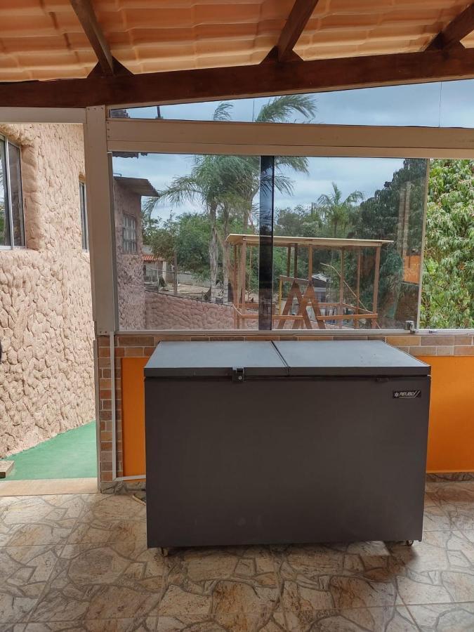 Chacara Bella Vida Com Piscina Churrasqueira Salao De Festas Fogao A Lenha Quadra Aracariguama Eksteriør billede
