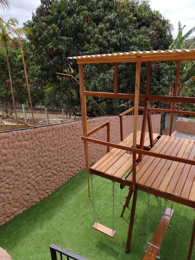 Chacara Bella Vida Com Piscina Churrasqueira Salao De Festas Fogao A Lenha Quadra Aracariguama Eksteriør billede