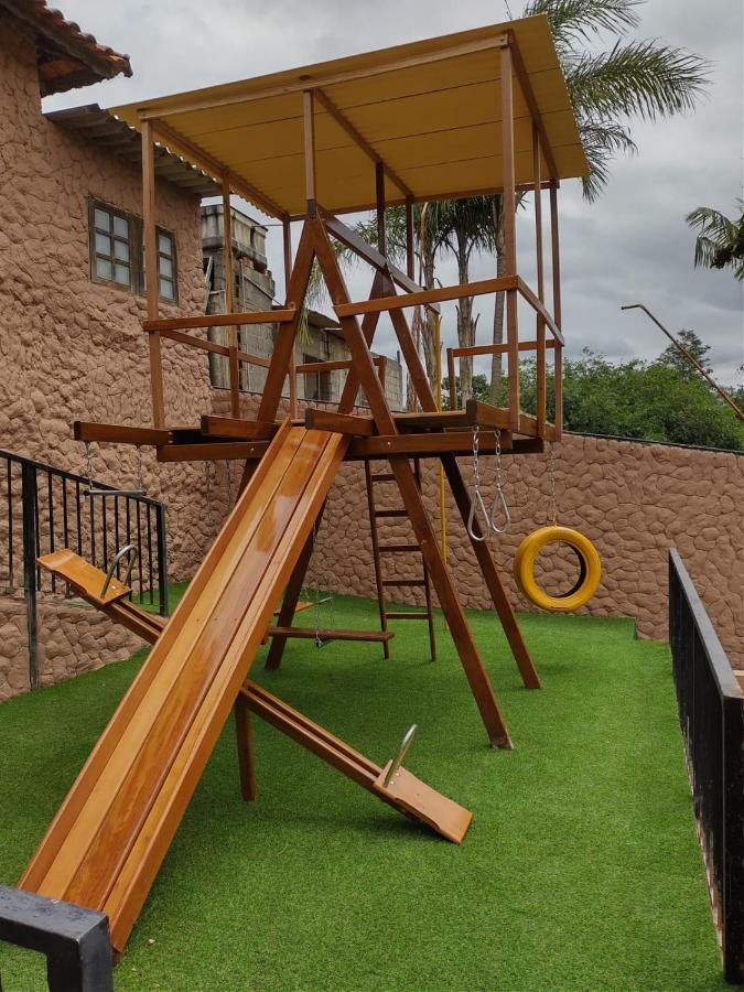 Chacara Bella Vida Com Piscina Churrasqueira Salao De Festas Fogao A Lenha Quadra Aracariguama Eksteriør billede